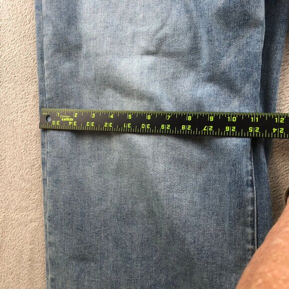 NWT Risen Women Whitney Jeans Size 3XL Light Wash Wide Leg Distressed Blue Denim - Picture 7 of 16